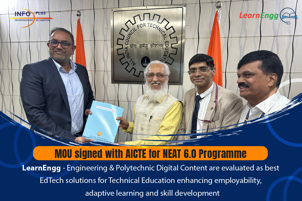 LearnEngg - MOU signed with AICTE for NEAT 6.0 Programme